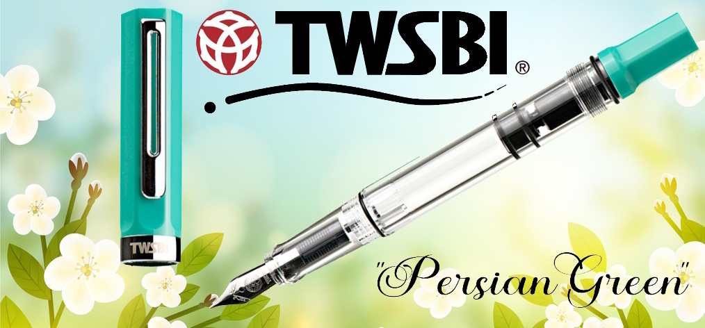 Stylo plume TWSBI, série Eco Vert persan